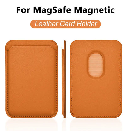 MagSafe Leather Wallet Case iPhone 17 16 15 14 Pro Max