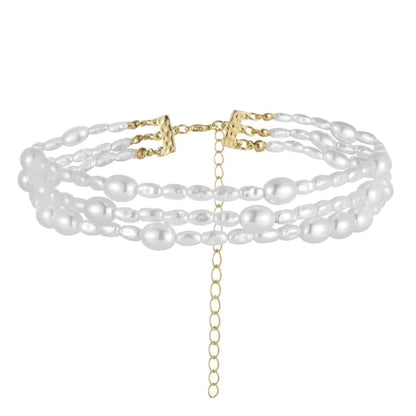 Baroque Imitation Pearl Choker – Elegant Beaded Necklace for Women 2024