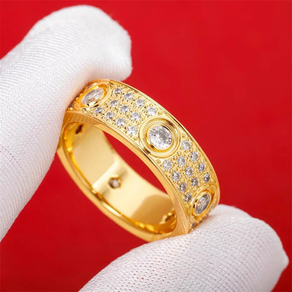 18K Gold Plated Zircon Bracelet & Ring Set – Elegant Men's Accessory | Accessorio Uomo Elegante