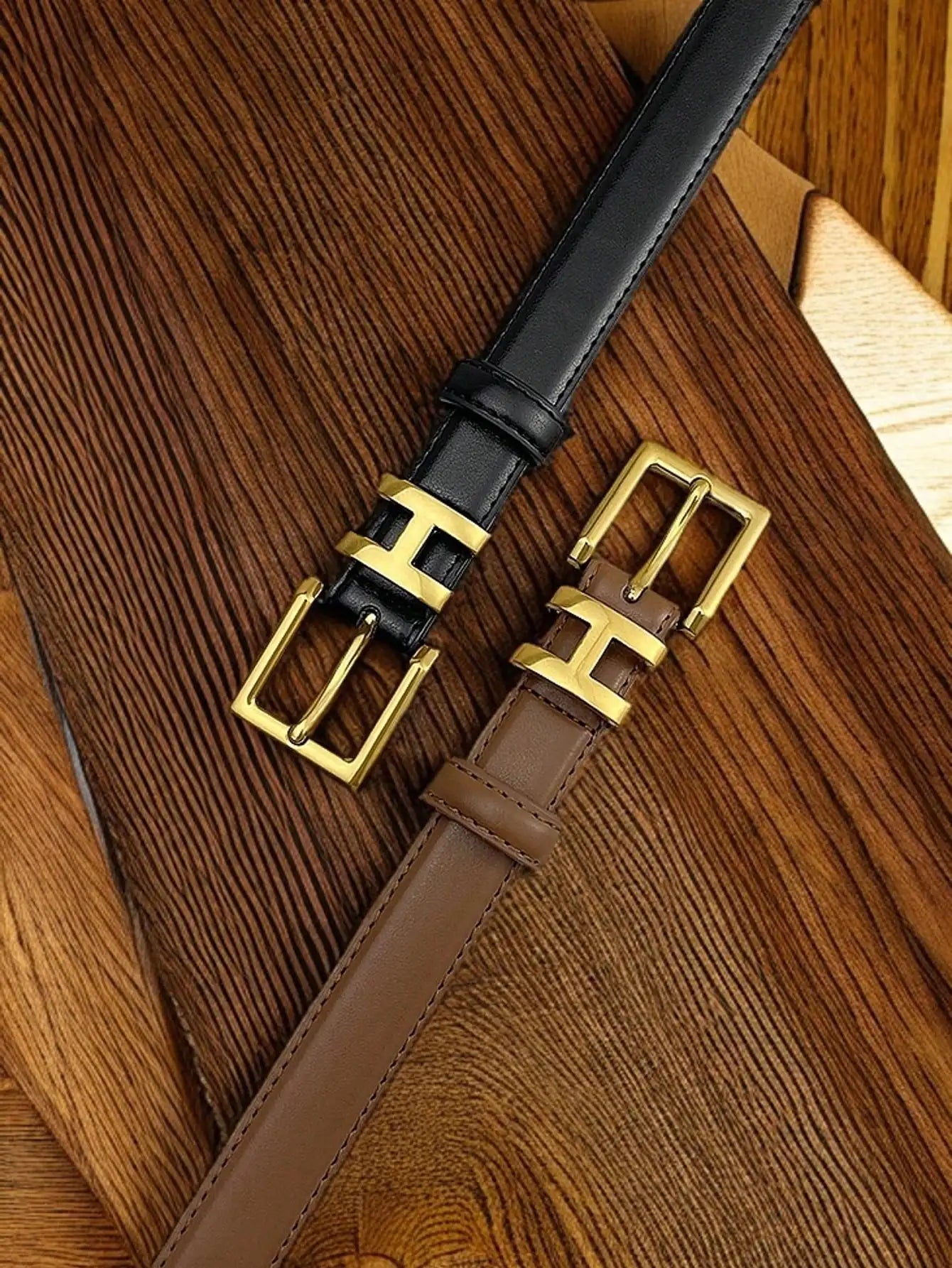 DRAVEN — Women's Black Belt High-End Versatile Fashion Design