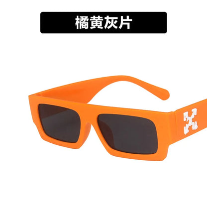 White Square Sunglasses – Hole Design Vintage UV Eyewear – Elegant Men's Accessory | Accessorio Uomo Elegante