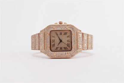 Frozen Legacy – 2025 Unisex Crystal Diamond Watch – Elegant Men's Accessory | Accessorio Uomo Elegante