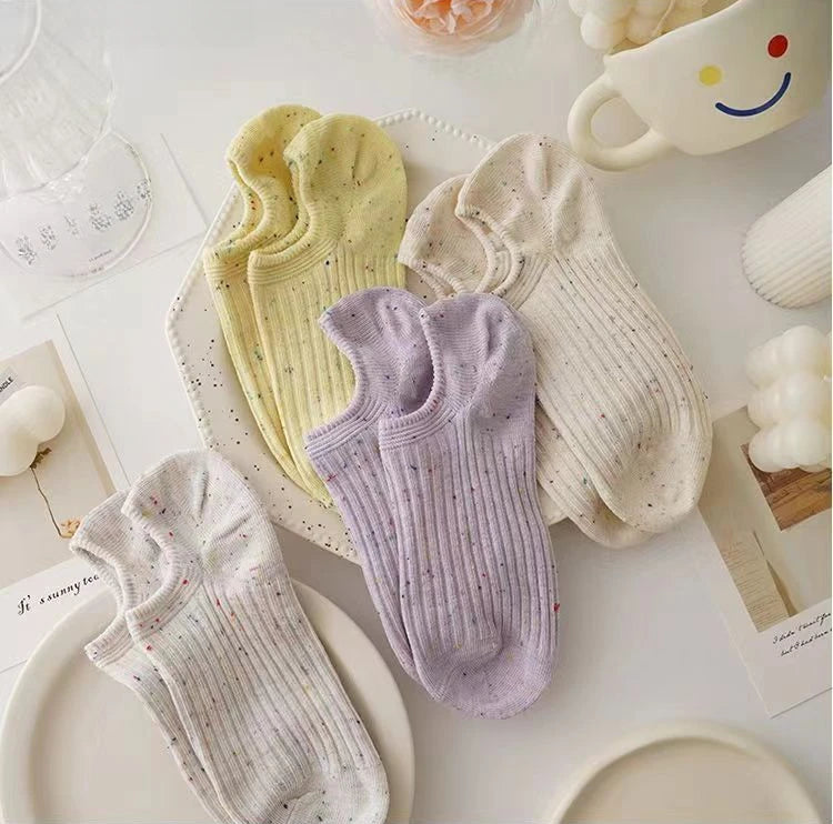 Colorful Polka Dot Socks – 6 Pairs Women’s Fun Style – Elegant Men's Accessory | Accessorio Uomo Elegante