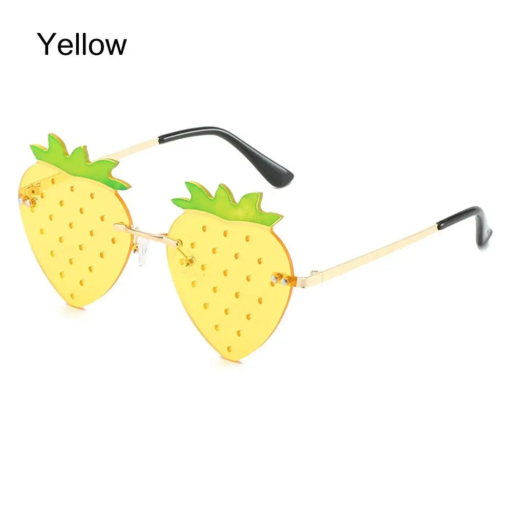DRAVEN — Strawberry Sunglasses – Unique Rave Party Retro Eyewear