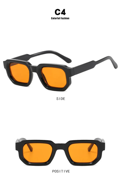 Vintage Rectangle Sunglasses – Retro Luxury Design – Elegant Men's Accessory | Accessorio Uomo Elegante