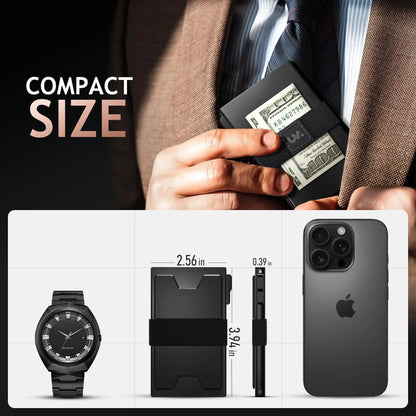 Metal Pop Up Wallet Men RFID Slim Card Holder – Elegant Men's Accessory | Accessorio Uomo Elegante