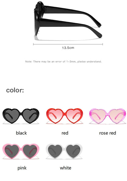 Heart Sunglasses – Vintage Love Frame UV400 Party Shades – Elegant Men's Accessory | Accessorio Uomo Elegante