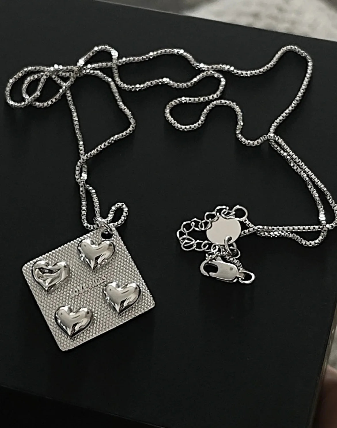 DRAVEN — Love Pills Pendant Necklace – Gothic Punk Titanium Steel Jewelry for Couples