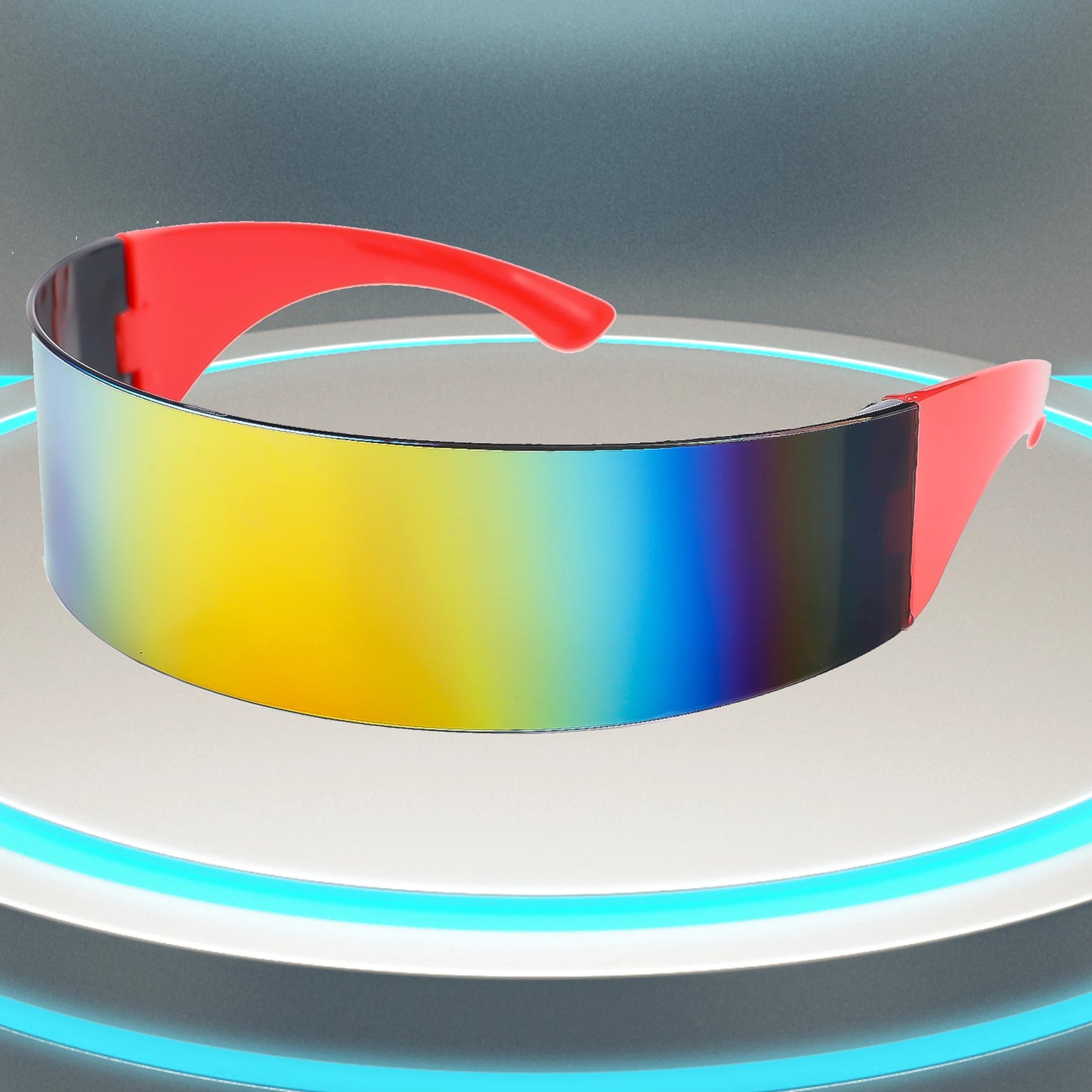 DRAVEN — Futuristic Tech Sunglasses – Y2K Visor Style
