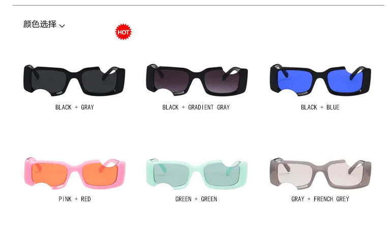 DRAVEN — Notch Square Sunglasses – Vintage UV Eyewear