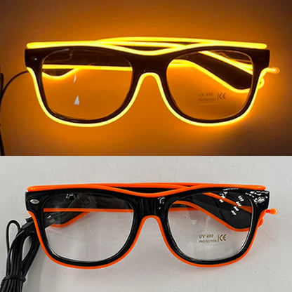 Neon Glow Party Sunglasses – LED Light-Up Style