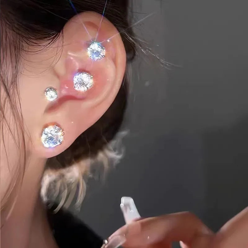DRAVEN — Shining Zircon Magnetic Ear Studs
