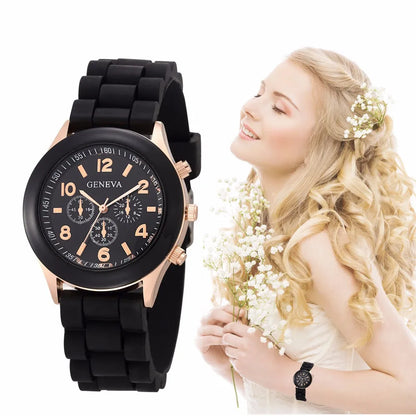 Modern Muse – 2025 Women’s Luxury Silicone Strap Watch – Elegant Men's Accessory | Accessorio Uomo Elegante