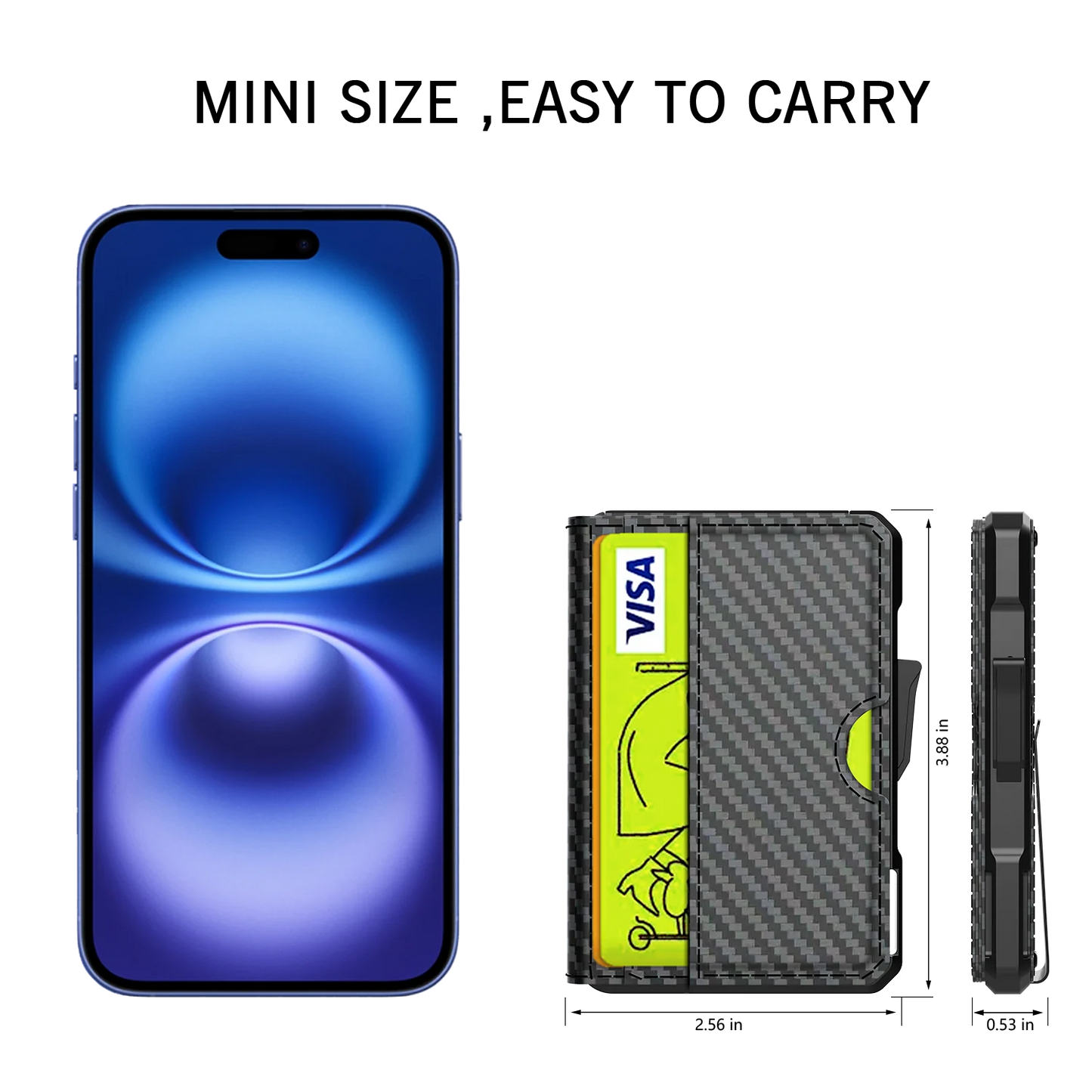 DRAVEN — Slim Leather Wallet Men RFID Bifold Money Clip