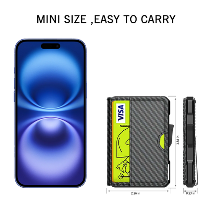 Slim Leather Wallet Men RFID Bifold Money Clip – Elegant Men's Accessory | Accessorio Uomo Elegante