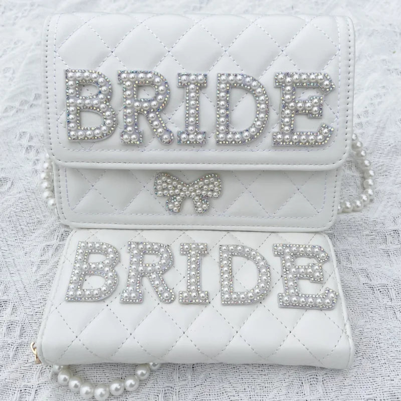 Luxury White PU Wallet Women Boho Bride Clutch Purse – Elegant Men's Accessory | Accessorio Uomo Elegante