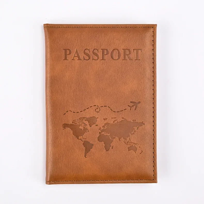 DRAVEN — PU Leather Passport Holder Travel Wallet Unisex Design