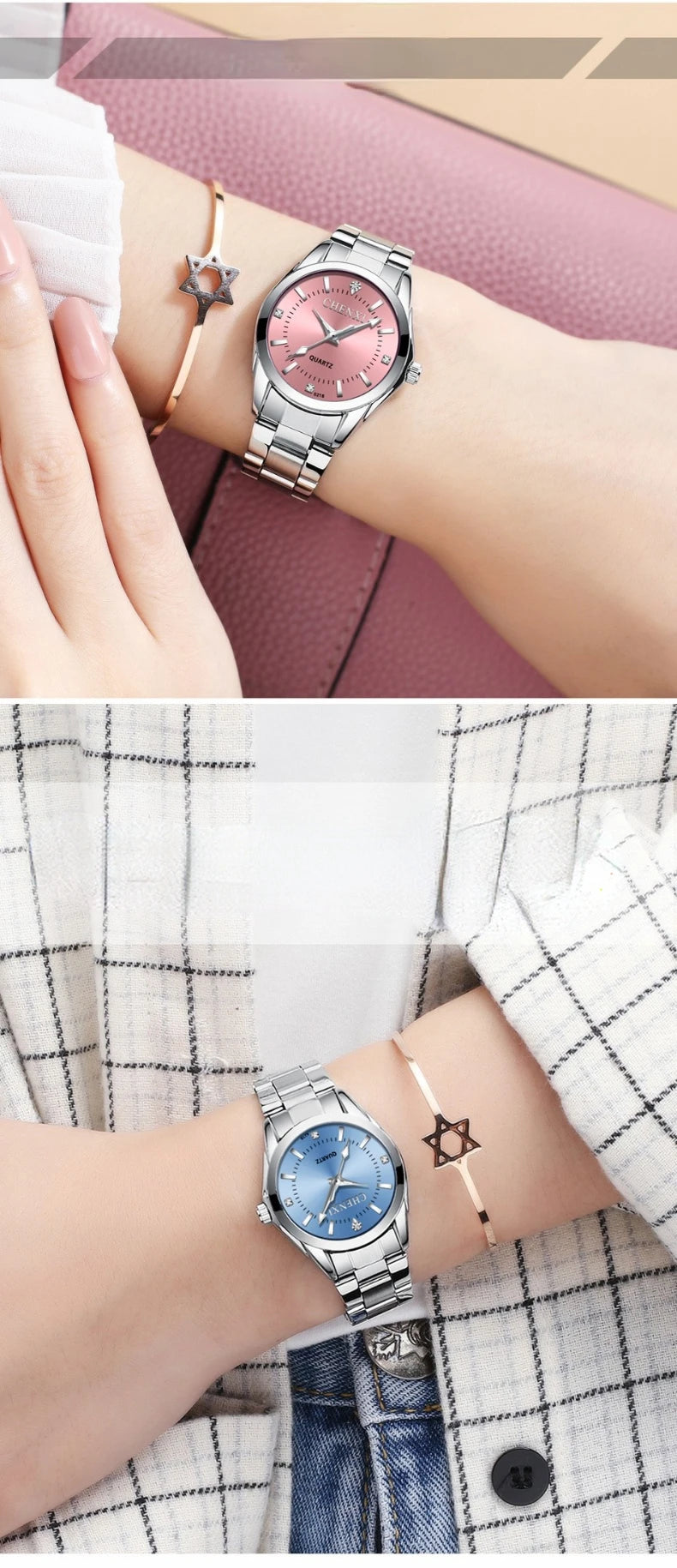 DRAVEN — Women’s Luxury Steel Watch – Luminous Quartz & Elegant Design