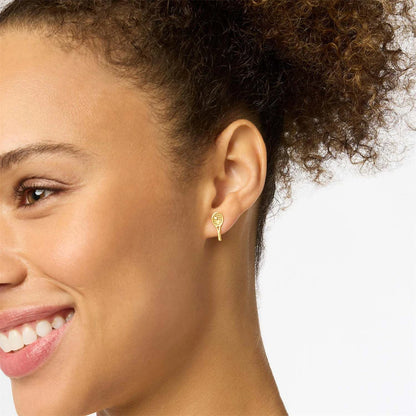 Tennis Racket Pendant Necklace – Gold-Plated Sports Design for Women