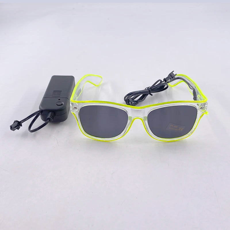 DRAVEN — Neon Glow Party Sunglasses – LED Light-Up Style