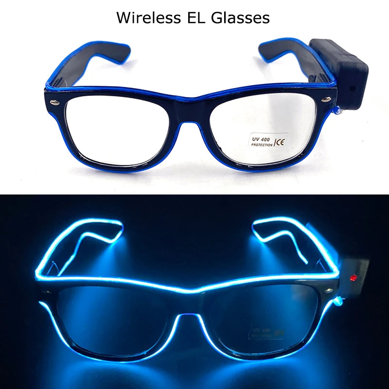 DRAVEN — Wireless LED Glow Sunglasses – Carnival Party Style