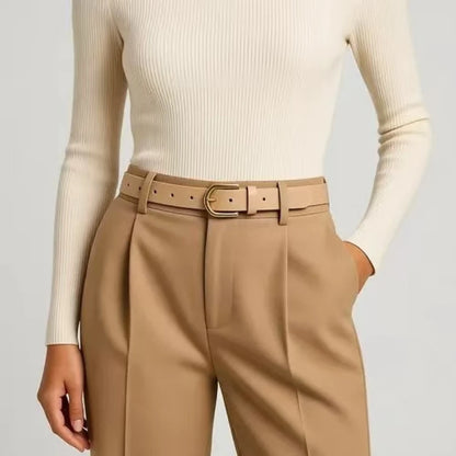 Women's Glossy Belt Casual Versatile Basic Style – Elegant Men's Accessory | Accessorio Uomo Elegante