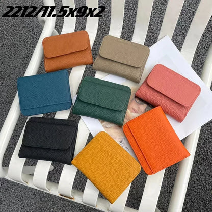 Genuine Leather Wallet Women 2025 Folding Small Design – Elegant Men's Accessory | Accessorio Uomo Elegante