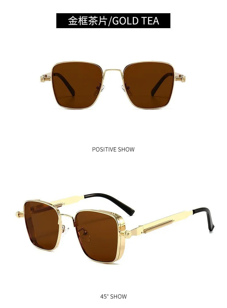 DRAVEN — Polarized Metal Sunglasses – High-End Punk Style