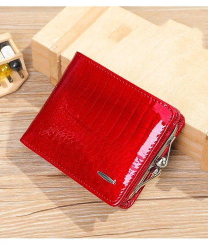 Luxury Genuine Leather Wallet Women Short Clip Purse – Elegant Men's Accessory | Accessorio Uomo Elegante