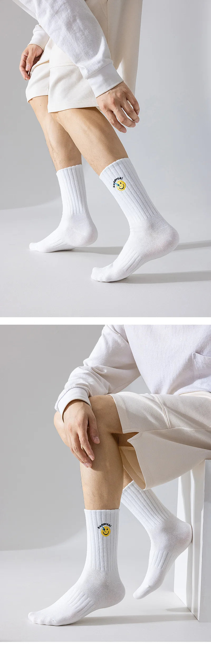 DRAVEN — Cartoon Embroidered Socks – Unisex Harajuku Street Style