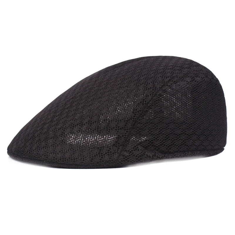 DRAVEN — 2025 Summer Mesh Beret Hat – Unisex Breathable Newsboy Style Cap