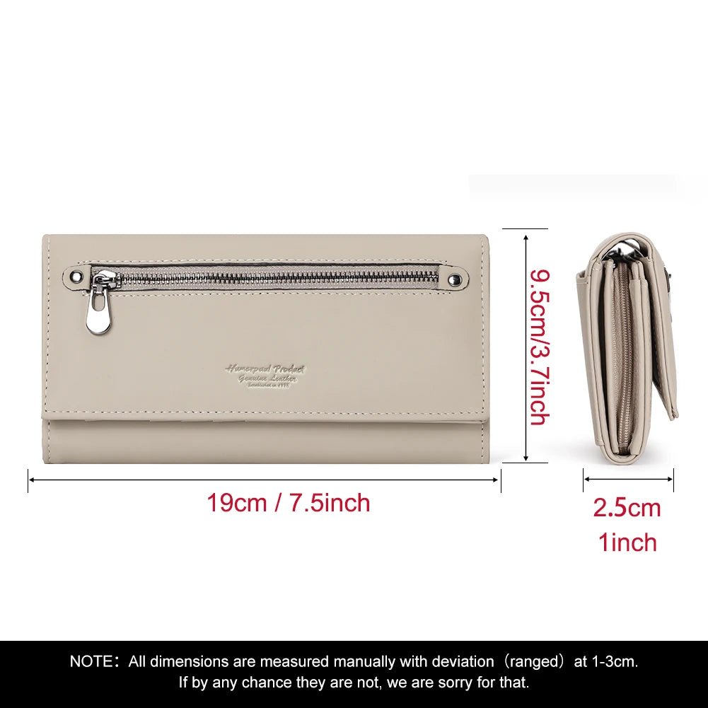 Luxury Leather Wallet Women RFID Phone Handbag Coin Purse – Elegant Men's Accessory | Accessorio Uomo Elegante