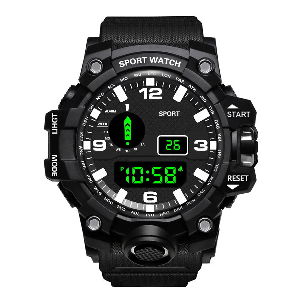 DRAVEN — Tactical Edge – Men’s Digital Sport Watch with Luminous Display & Alarm