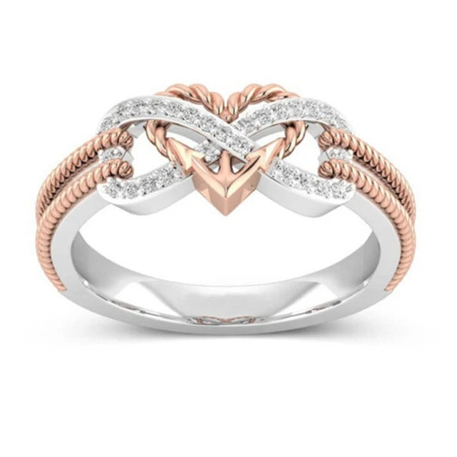 Black Rose Gold Magnetic Heart Ring – Elegant Men's Accessory | Accessorio Uomo Elegante