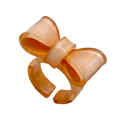 Colorful Bowknot Resin Ring – Elegant Men's Accessory | Accessorio Uomo Elegante