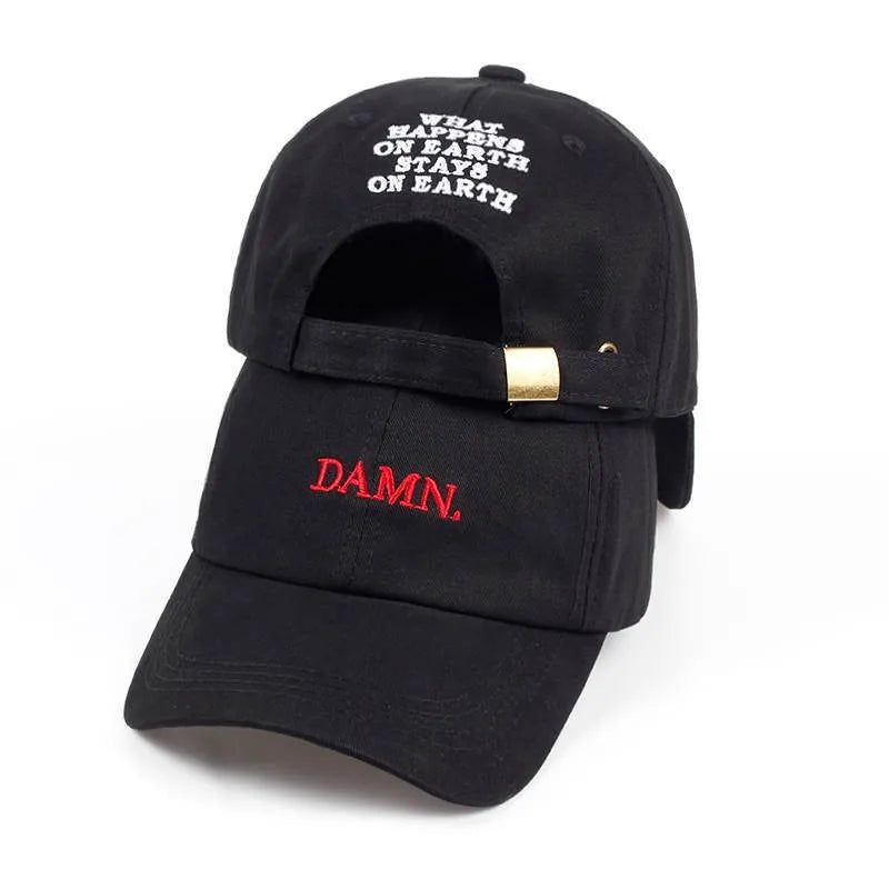 DRAVEN — DAMN Embroidered Snapback – Unisex Designer Street Cap