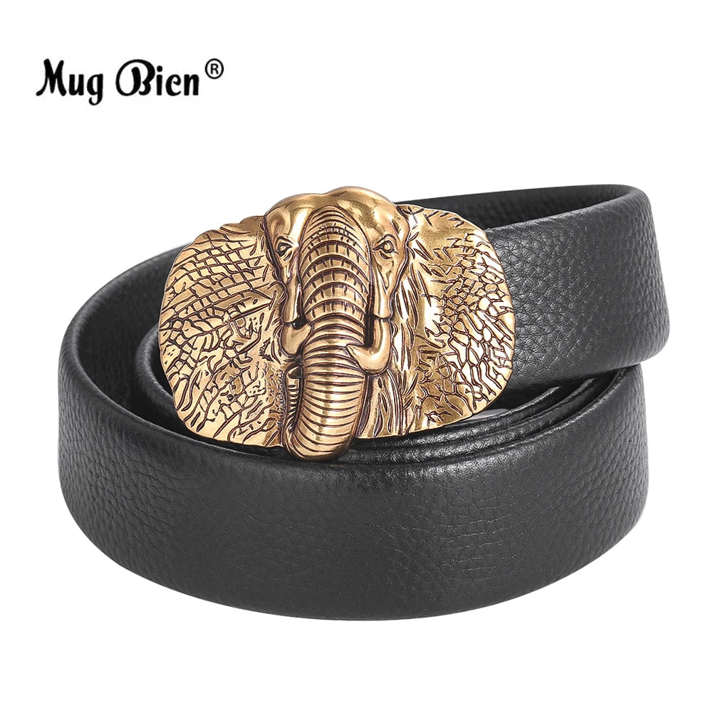 DRAVEN — Elephant Alloy Belt Buckle Men Western Handmade Design