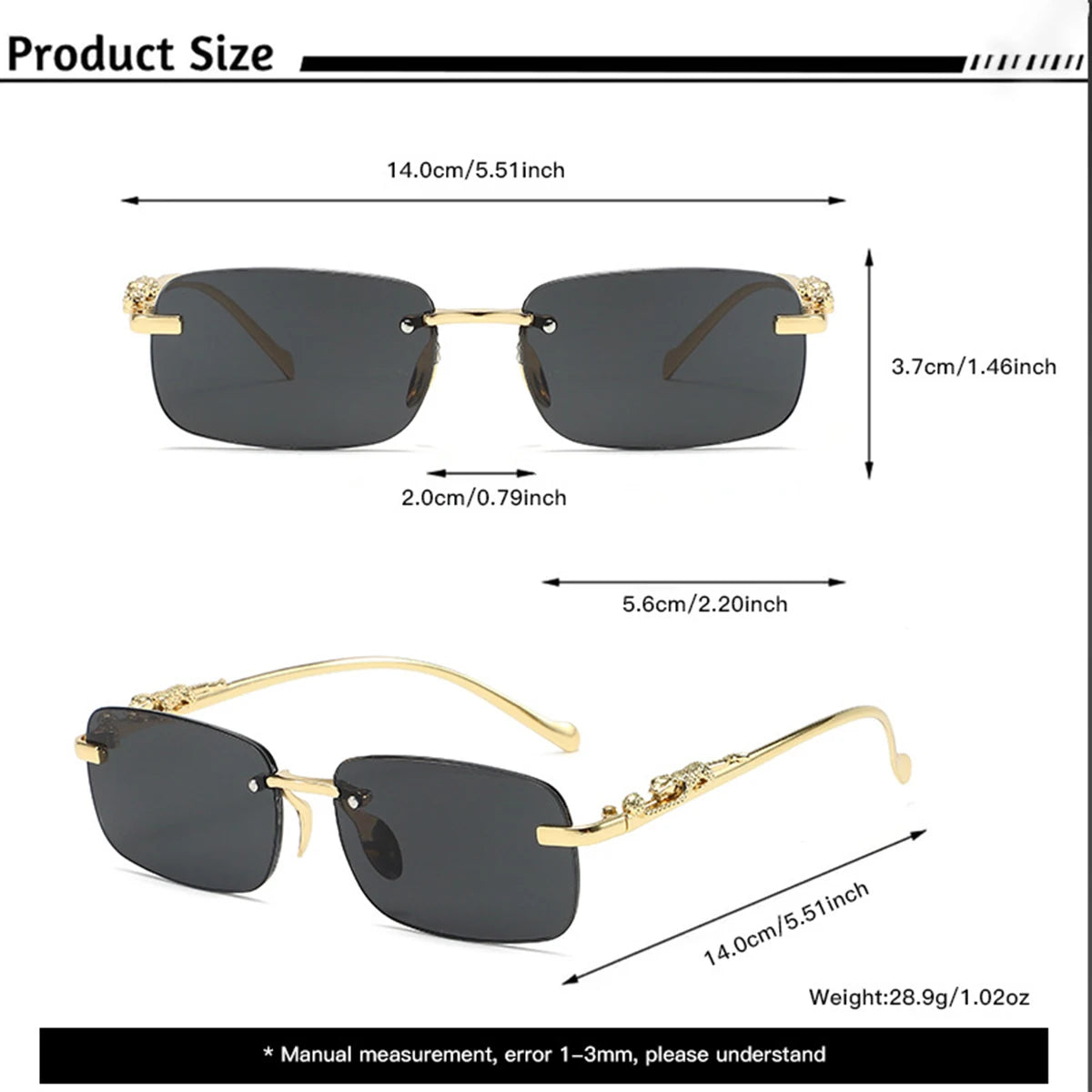 DRAVEN — Frameless Sunglasses – Classic High-Grade Design