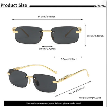 Frameless Sunglasses – Classic High-Grade Design – Elegant Men's Accessory | Accessorio Uomo Elegante