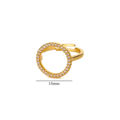 Gold Geometric Zircon Crystal Ring – Elegant Men's Accessory | Accessorio Uomo Elegante