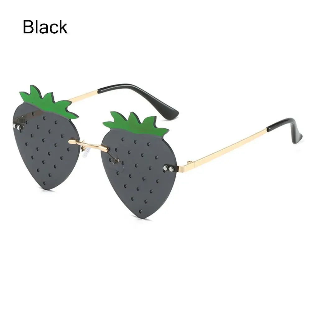 DRAVEN — Strawberry Sunglasses – Unique Rave Party Retro Eyewear