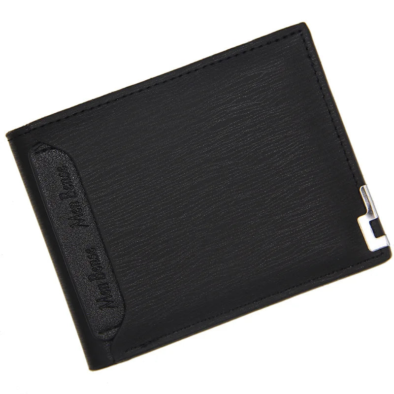 Luxury PU Leather Wallet Men Slim Short Design – Elegant Men's Accessory | Accessorio Uomo Elegante