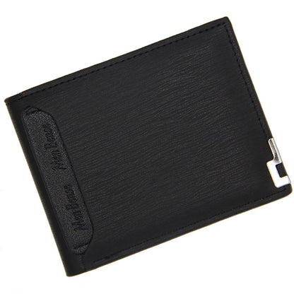 Luxury PU Leather Wallet Men Slim Short Design – Elegant Men's Accessory | Accessorio Uomo Elegante