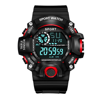 Tactical Edge – Men’s Digital Sport Watch with Luminous Display & Alarm – Elegant Men's Accessory | Accessorio Uomo Elegante