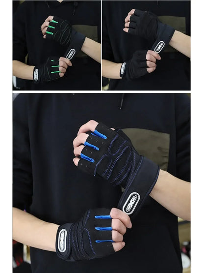 Fingerless Sport Gloves – Unisex Fitness & Outdoor Style
