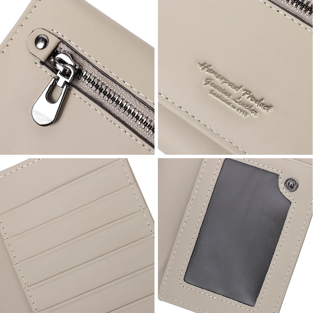 Luxury Leather Wallet Women RFID Phone Handbag Coin Purse – Elegant Men's Accessory | Accessorio Uomo Elegante