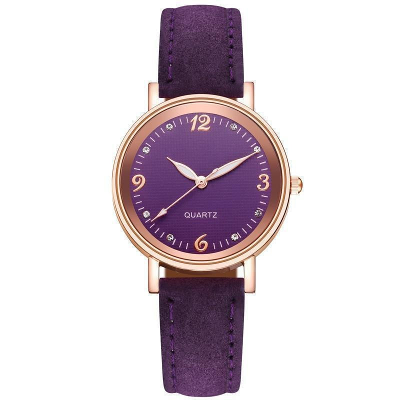 DRAVEN — Soft Elegance – Women’s Leather Strap Watch with Bracelet-Inspired Design