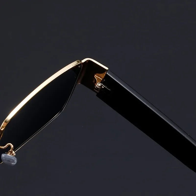 Large Frame Sunglasses – Gold & Black Accent – Elegant Men's Accessory | Accessorio Uomo Elegante