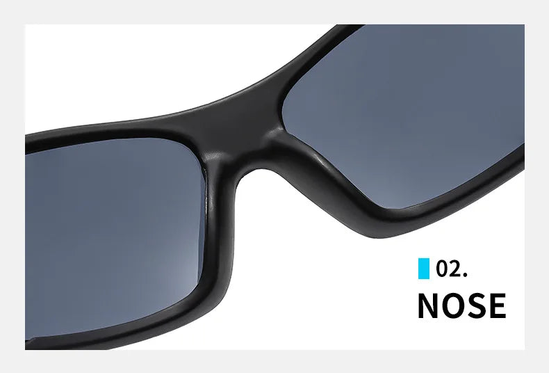 DRAVEN — Futuristic Sports Shield Sunglasses – Y2K Driving Style