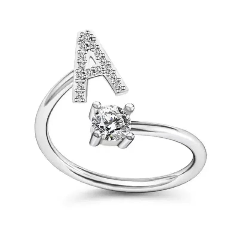 DRAVEN — Alphabet Initial Zircon Ring